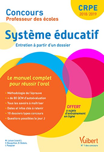 Concours Professeur des écoles - Système éducatif - Le manuel complet pour aborder l'oral - Entretien avec le jury - CRPE 2018