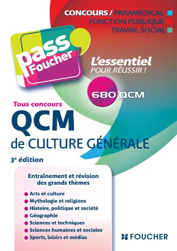 Pass'Foucher - QCM de culture générale Tous concours 3e édition