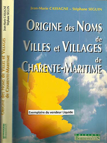 Origine, Noms : Charente maritine