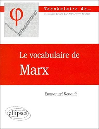 Le vocabulaire de Marx