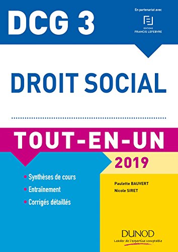 DCG 3 - Droit social 2019 - Tout-en-Un