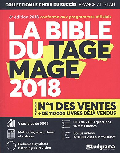 La Bible du TAGE MAGE® - 8e édition 2018 - Visez plus de 500 - Fiches - Tests blancs - Plus de 2000 questions + Vidéos