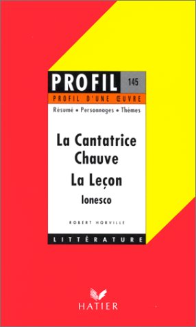 Profil d'une oeuvre : La Cantatrice chauve (1950), La Leçon (1951), Ionesco : résumé, personnages, thèmes
