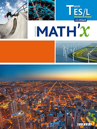 Math'x Tle ES - L avec spécialité ES - Livre