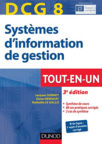 DCG 8 - Systèmes d'information de gestion - 3e éd. - Tout-en-Un