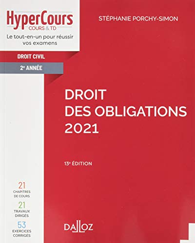 Droit des obligations 2021 - 13e ed.