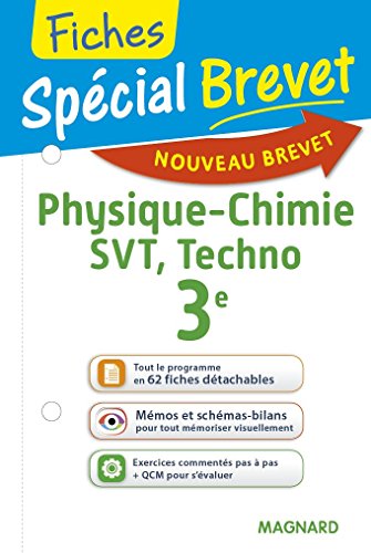 Spécial Brevet - Fiches Sciences 3e - Nouveau programme 2016