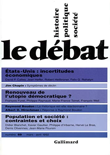Débat, numéro 69, mars 1992