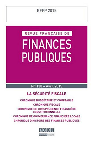 RFFP - Revue Française de Finances Publiques N°130 - 2015
