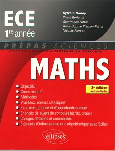 Mathématiques ECE 1re année - 3e édition actualisée