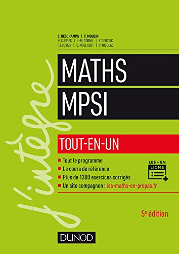 Mathématiques MPSI - Tout-en-un - 5e éd.