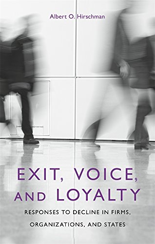 Exit Voice & Loyalty ? Responses to Decline On Firms Organizations & States
