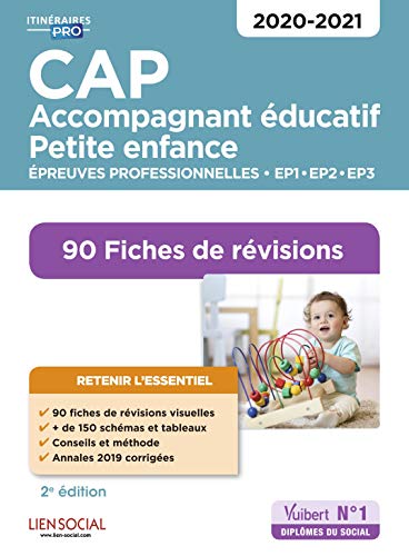 CAP Accompagnant éducatif petite enfance - Epreuves professionnelles - 2020/2021 - 90 Fiches de révisions - EP1, EP2 et EP3