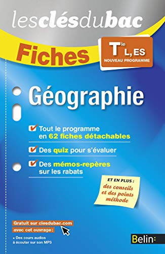 Géographie TLES, L, ES - Les Clés du Bac