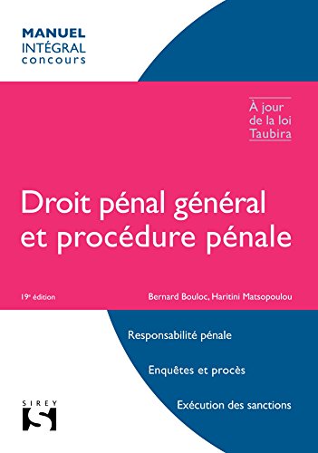 Droit pénal général et procédure pénale - 19e éd.