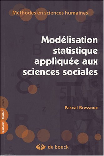 Modélisation statistique appliquée aux sciences sociales