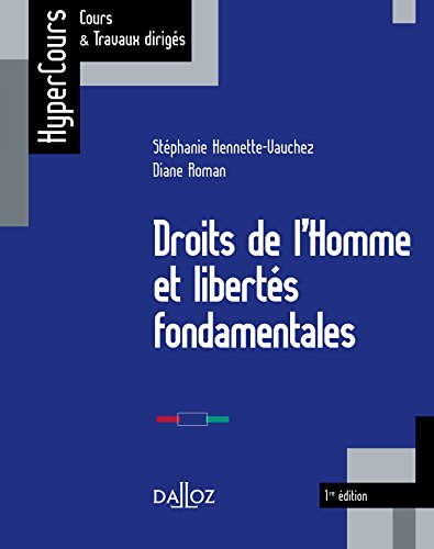 Droits de l'Homme et libertés fondamentales - 1ère édition