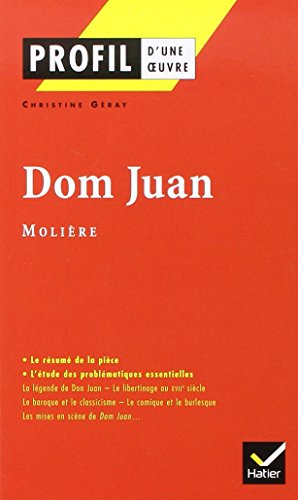 Profil littérature, profil d'une oeuvre : Molière : Dom Juan