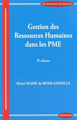 Gestion des Ressources Humaines dans les Pme, 3e ed.