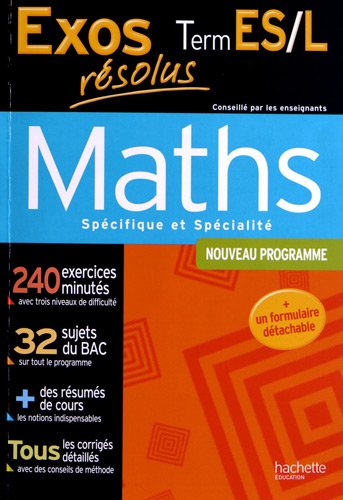 Maths Tle ES/L, Enseignement spécifique et spécialité