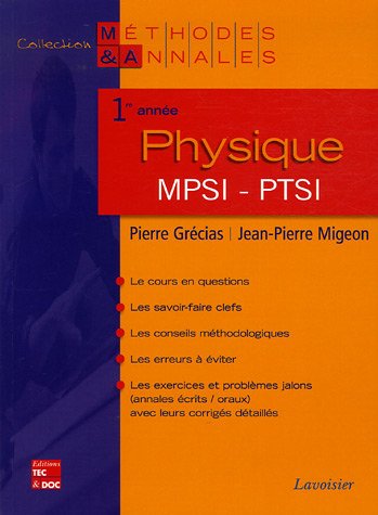 Physique 1e année MPSI-PTSI