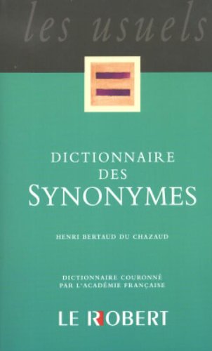 Dictionnaire des synonymes poche