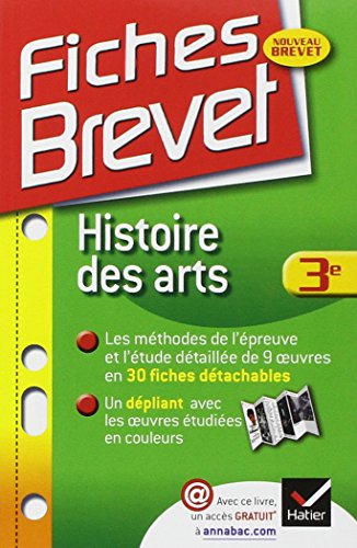 Fiches Brevet Histoire des arts 3e: Fiches de cours - Troisième