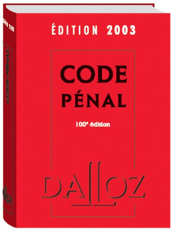 Code pénal 2003, 100e édition