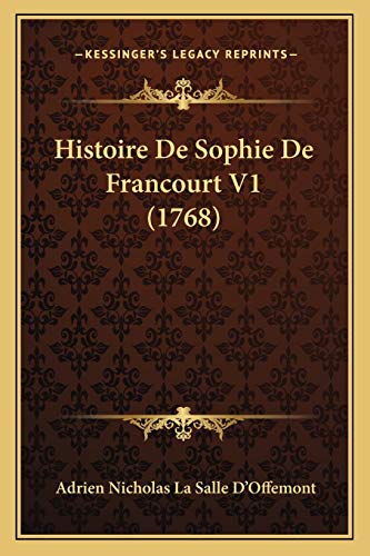 Histoire De Sophie De Francourt V1 (1768)