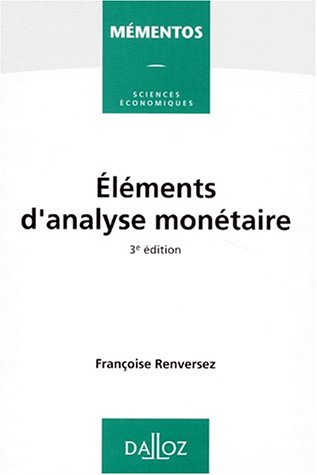 Éléments d'analyse monétaire - 3ème édition