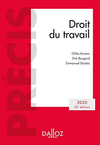 Droit du travail 2020 - 33e ed.: Édition 2020