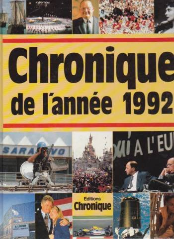 Chronique de l'année. : Chronique de l'année 1992