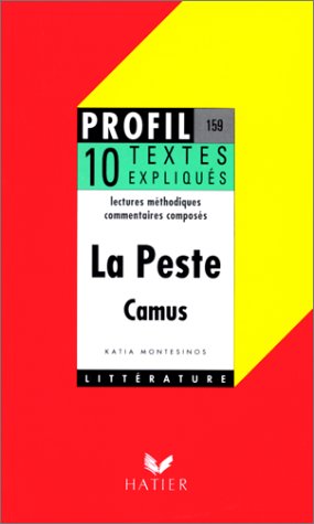 LA PESTE (1947), ALBERT CAMUS. 10 textes expliqués