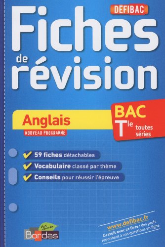 DEFIBAC FICHES ANGLAIS TER