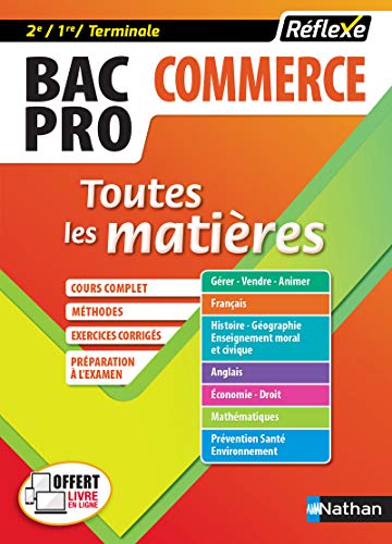 Toutes les matières Bac Pro Commerce (2de/1ère/Tle) (06)